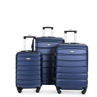 Lagani proširivi kovčeg za prtljagu s rotirajućim kotačićima, bravom od 3 komada-plava