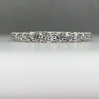 Zaručnički prsten od prirodnog dijamanta s okruglim zubima od 1,36 karata od bijelog zlata od 14 karata