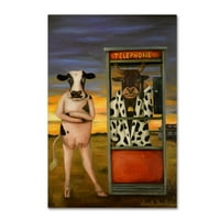 Zaštitni znak likovna umjetnost 'Naziv goveda' Canvas Art od Leah Saulnier