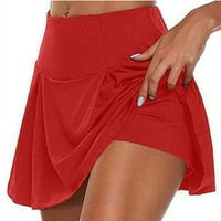 Ženske suknje ljetne jednobojne visoke struke ženske nabrane mini tanke suknje ležerna ležerna odjeća mekane velike veličine