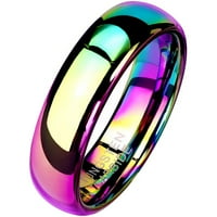 Muški ili ženski zaručnički prstenovi s duginim anodiziranjem za homoseksualne i lezbijske LGBTK