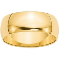 Polukružni prsten od karatnog žutog zlata od primarnog zlata