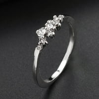 Pokloni za Valentinovo s dijamantima, ženski dijamantni prsten za mladenku, vjenčani prsten, rođendanski pokloni