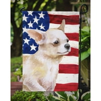 _9697 _ patriotska zastava Chihuahua s nogama za vrt, mala, višebojna