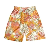 muške ljetne modne Ležerne hlače za plažu u havajskom stilu s cvjetnim printom