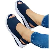 Ženske sandale; prodaja; ženske ljetne udobne sandale s otvorenim prstima s remenom za gležanj; Ležerne ravne cipele za plažu;