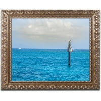 Zaštitni znak likovna umjetnost Spot Snorkel Spot 4 Canvas Art by Yale Gurney, zlatni ukrašeni okvir