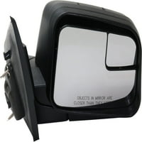 Ogledalo kompatibilno s desnom putničkom bojom od 2009- Ford Edge W Slijepo mjesto kutna staklo teksturiranu crnu kool-viue