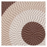 Pleteni tepih od 24 108 polipropilena-smeđa traka