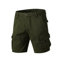 Kratke hlače od traperica Muške džepne Vojske zelene 8