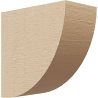 Ekena Millwork 3 W 6 D 6 H serija Classic Durham Rough Cedar Woodgrein Timberthane Corbel, Primed Tan