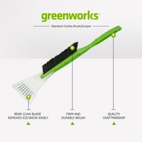 Greenworks snježna četka i ledeni strugač Standard Combo 80013402