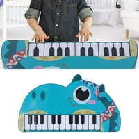 Glazbena igračka za klavir, dječja elektronička igračka za klavir u obliku životinje iz crtića, sigurna za dom