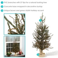 Svečano umjetno božićno drvce od kuće - 3 metra visoko - zeleno