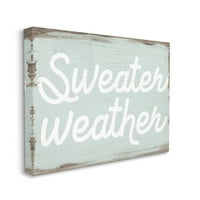 Stupell Industries džemper vremenski fraza minimalni tekst rustikalni uzorak zrna, 16, dizajn Daphne Polselli