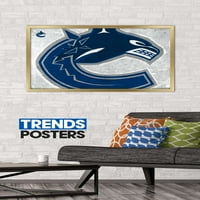 Vancouver Canucks - plakat s logotipom na zidu, 22.375 34