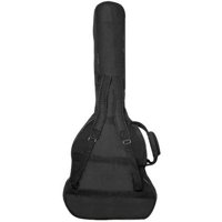 Akustična divovska gitara s podstavljenom koncertnom torbom s trzalicom i gitarskim remenom