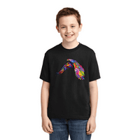 Šarena grafička majica za mlade za dječake ljubitelje životinja i ptica pauna