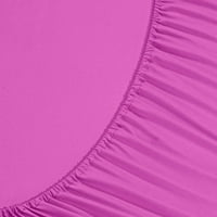 Elegantni udobni posteljina kalifornijski kralj ružičasta tekstura nit count poliester