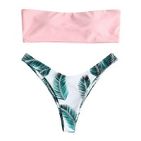 Ženski kupaći kostimi u donjem rublju bikini s cvjetnim printom push-up odjeća za plažu mekani kupaći kostimi Bikini setovi
