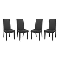 Vinilni set Blagovaonskih stolica u crnoj boji
