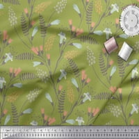 Tkanina Od pamučne patke od pamuka s lišćem i cvjetnim umjetničkim printom širine dvorišta