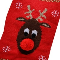 Božićni pulover za pse za pse, pletena dolčevita s uzorkom Jelena i snježne pahulje