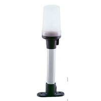 1301 100 bijela višenamjenska svjetiljka s fiksnim nosačem visine 8,5 inča s crnom polimernom podlogom