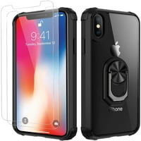 Slučaj iPhone XS MA, [Vojni razred] s [staklenim zaštitnikom zaslona] 15ft. Drop testirani zaštitni slučaj