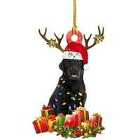 Božićno drvce za Dan zahvalnosti viseći poklon štene za unutarnji i vanjski dekor za sebe, obitelj, prijatelje ili nekoga posebnog
