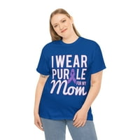 Obucite ljubičastu majicu s uzorkom u boji za moju mamu koja boluje od Alzheimerove bolesti