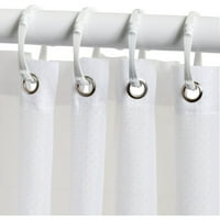 Zavjesa za tuširanje od bijele tkanine