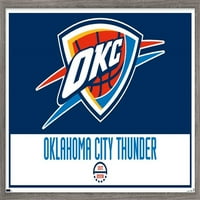 Plakat na zidu s logotipom Grad Oklahoma Thunder, 14.725 22.375