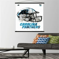 Carolina Panthers - Zidni plakat kaciga s magnetskim okvirom, 22.375 34