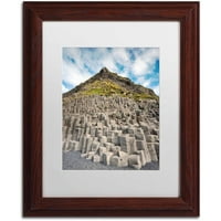 Zaštitni znak likovna umjetnost 'Stone Mountain' platna umjetnost Philippe Sainte-Laudy, bijela mat, drveni okvir