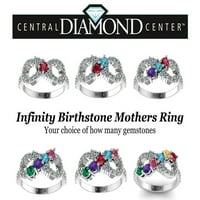 Prsten za odrasle majke od 1 tisuće s kamenjem poklon za Majčin dan za žene-10 tisuća bijelog kamenja - veličina kamena 3