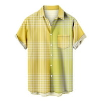 Muška havajska majica kratkih rukava, polo majice s printom, ljetne košulje na plaži