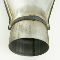 3,00 mm Ispušna cijev s jednim ulazom promjera 2,25 mm s dvostrukim izlazom od nehrđajućeg čelika 9300-225 mm Ispušna cijev s utisnutom