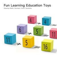 Drvene igre na ploči s tablicama, aukfa montessori matematičke manipulative predškolske edukativne igračke, brojevi blokovi igračka