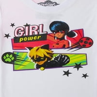 Čudesna grafička majica za djevojčice, 2-pack, veličine 4-16