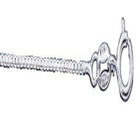 Sterling silver 16 3 inča Ravna školjka poprečno nakit ogrlica s privjeskom za kornjače