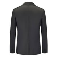 Muške jakne, novo ležerno muško odijelo koje odgovara boji, jednoredno opremljeno odijelo srednjih godina, ležerna gornja odjeća