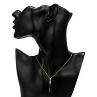 Ogrlice u obliku kapi zlatne ogrlice za žene ogrlice prijateljstva ogrlice od papirnatih čestitki ogrlice za ključne kosti Podesivi