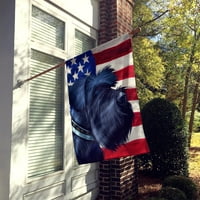 Divovski šnaucer, američka zastava, ploča zastave veličine kuće