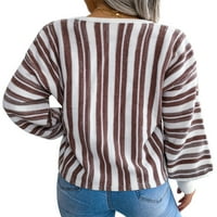 Ženski pleteni džemper s dugim rukavima s dugim rukavima, džemper s kratkim rukavima, jesen-zima, ležerni široki pleteni džemper,