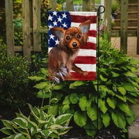 Blago Caroline Ruska igračka psić Američka zastava Vrtna Zastava