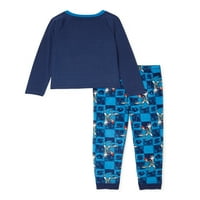 Sonic The Hedgehog Boys Top Dugi rukavi i hlače s dvodijelnim pidžamom, veličine 4-12