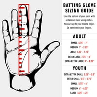 Baseball rukavice za udaranje šok-sorb-bijeli bijeli-za odrasle mumbo - mumbo