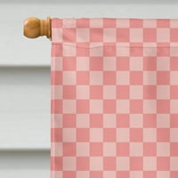 7985 Norfolk Crna Turska ružičasta Karirana Zastava platno veličina kuće velika, višebojna