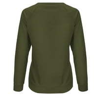 Plus Plus size rasprodaja dugih rukava Ženske majice dugih rukava majica s printom pulover labava tunika Višebojni topovi 12